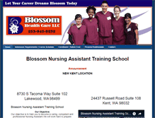 Tablet Screenshot of blossomcna.com